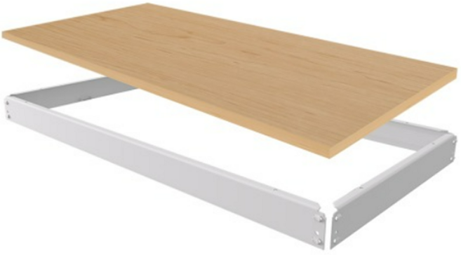 스피드랙 국내 제조 9T 틈새선반 단추가, 화이트, 1단