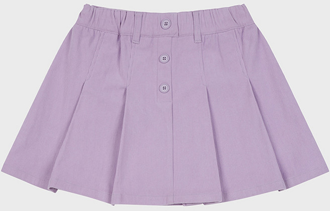 POLHAM KIDS 女童燈芯絨百褶保暖裙 PKE4RR2010