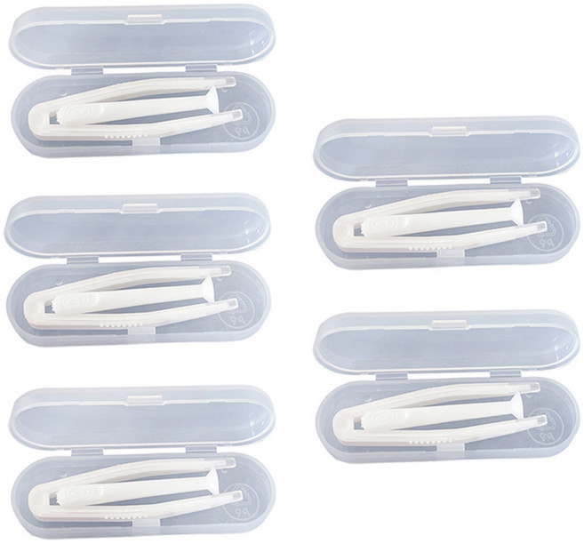 피어니스트 렌즈 흡착 집게, 화이트, 5개