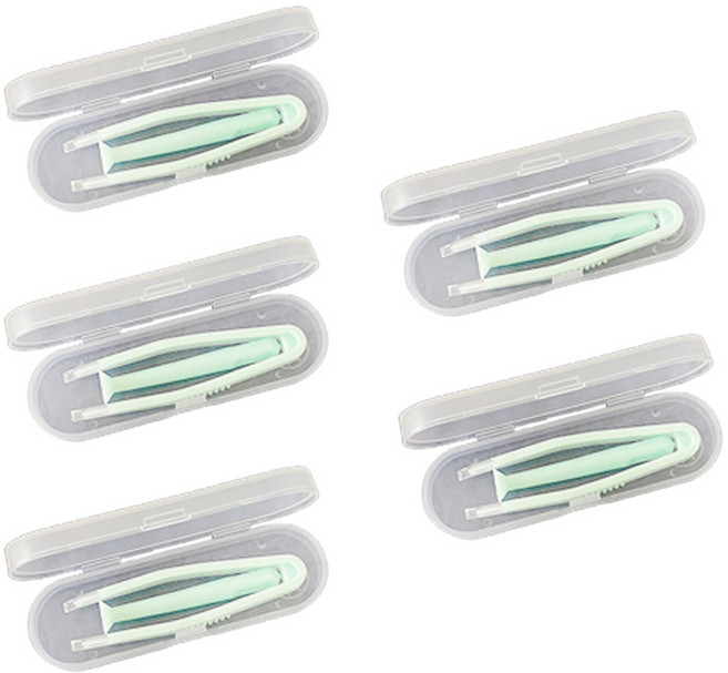 피어니스트 렌즈 흡착 집게, 그린, 5개