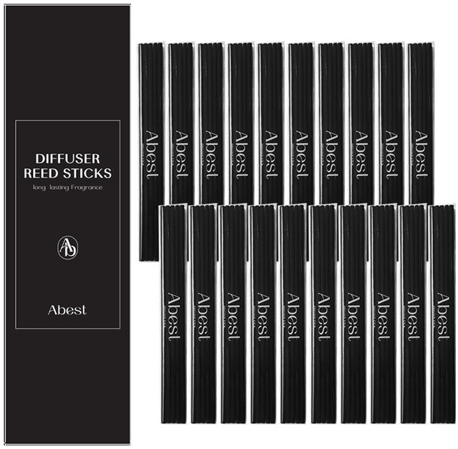 아베스트 디퓨저 섬유스틱 20cm, 블랙, 1개, 100개