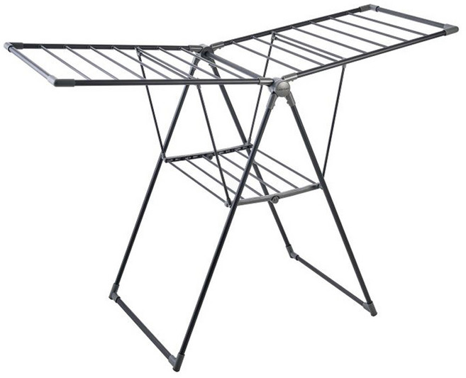 락앤락 NEW 튼튼한 빨래 건조대 ETM554, 블랙