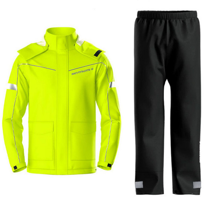 드라이마스터 라이딩 우비 상하의 세트, 네온