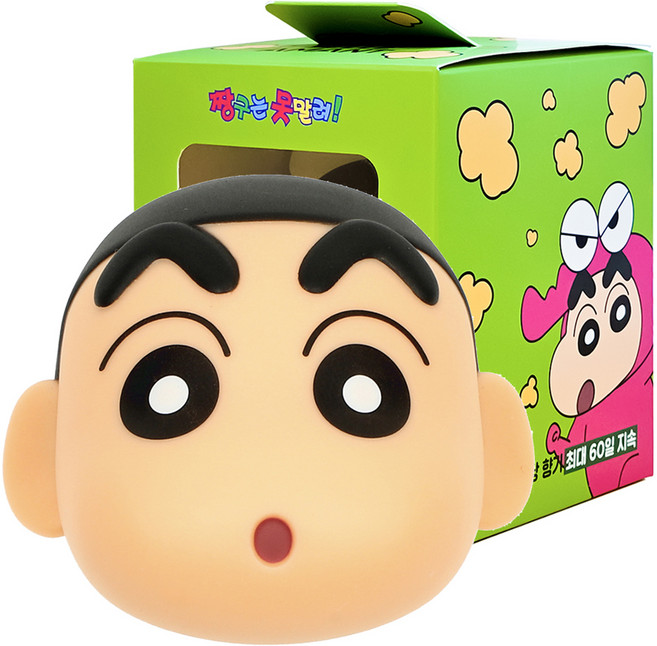 벨르아망 짱구 빅페이스 차량용 방향제 리필형, 1개, 라벤더