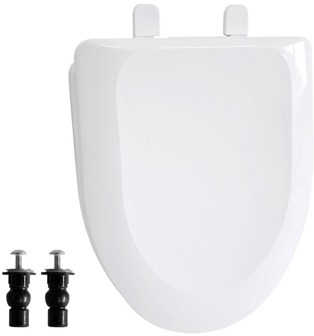 인도어홈 항균 하드 변기커버 상부조립형, 화이트, 1개