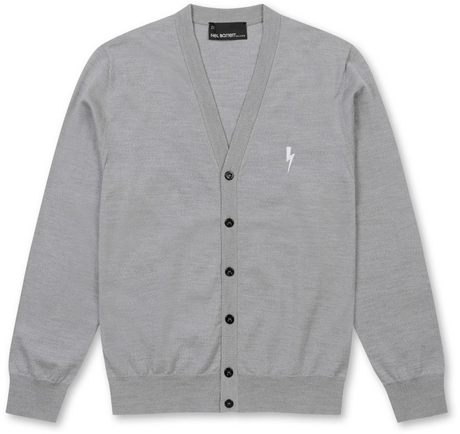 닐바렛 남성용 슬림 스웨터 가디건 NHWAA23002GYX