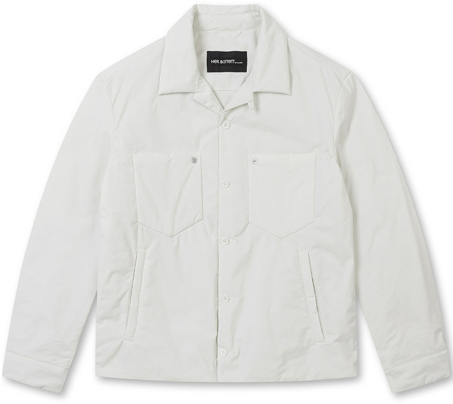 닐바렛 남성용 박시 프론트 포켓 나일론 셔츠 NHSAM23012IVX