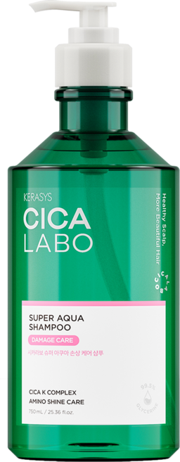 케라시스 시카라보 슈퍼 아쿠아 손상 케어 샴푸, 750ml, 1개