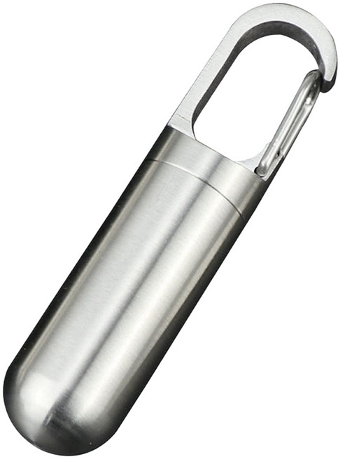 심플리비 스테인레스 고리형 미니 알약통 중, 1개