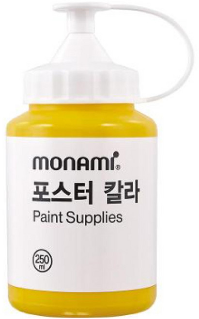 모나미 포스터 칼라 옐로우, 250ml, 1색