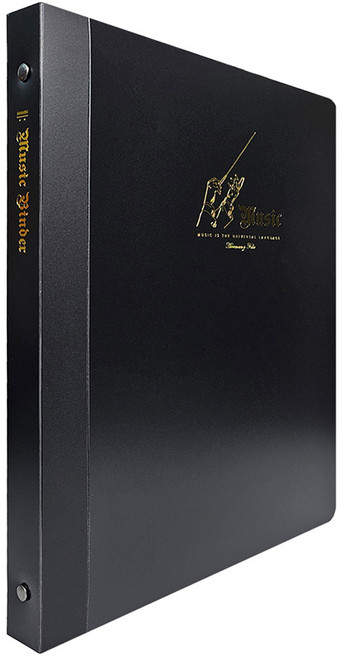 A4 O링 20매 바인더형 악보화일 BP3307, 블랙, 1개