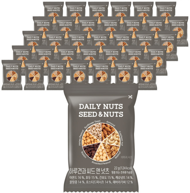 하루견과 씨드앤넛츠, 22g, 35개