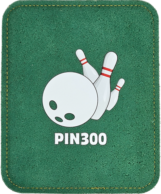 Fin 300皮革毛巾, 綠色 白色, 1個