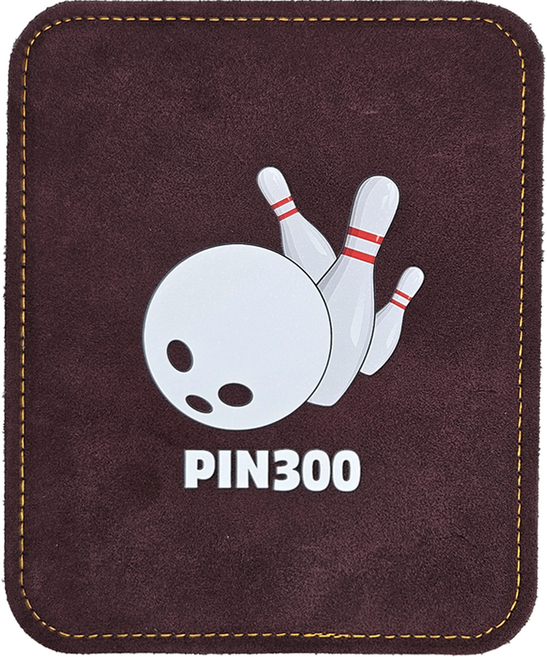 핀300 볼링 가죽 볼타올, 와인+화이트, 1개