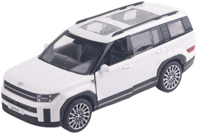 싼타페 다이캐스트 미니카, 화이트, 1개