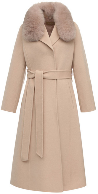 미니멈 여성용 폭스카라 핸드메이드 롱 코트(23FW 백화점 단독 정상)