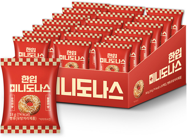 한입 미니도나스, 20개, 18g