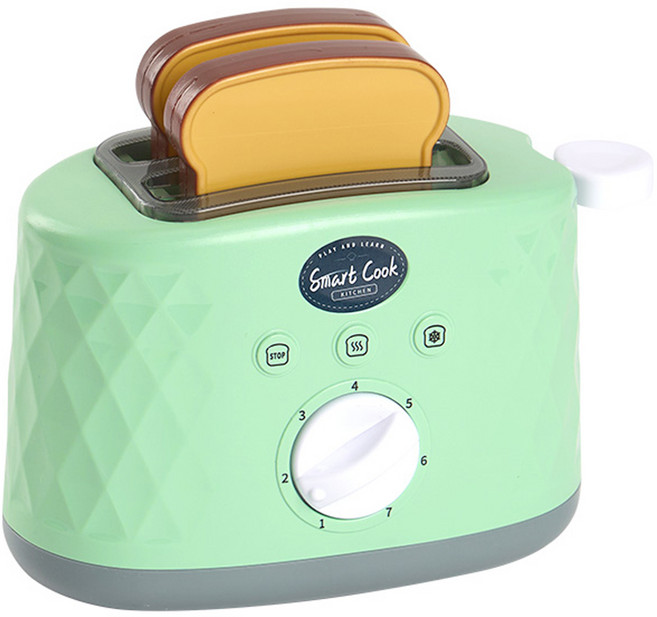 캐스비 플레이 리틀맘그린 토스터기 소꿉놀이 완구, 혼합색상, 1개