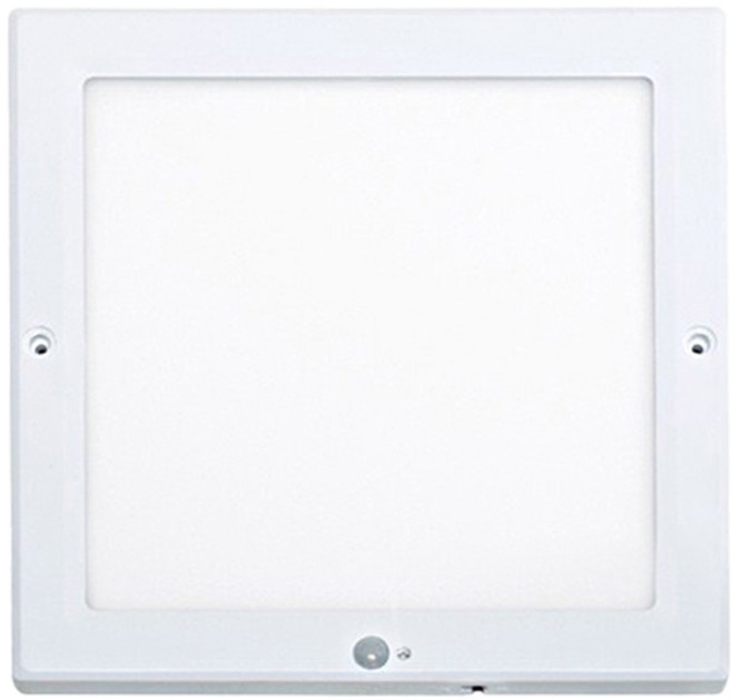 번개표 LED 엣지타입 사각 센서등 20W 220mm, 전구색, 1개