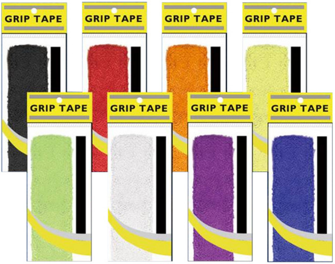 VOLAR 라켓용 타올 그립 테이프 8종, 혼합색상, 1세트