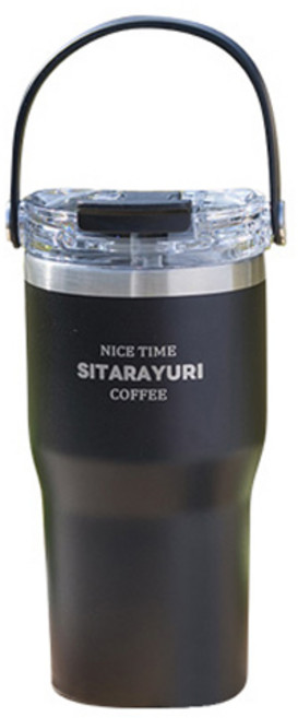 시타라유리 투웨이 보온보냉 텀블러 T37, 블랙, 600ml, 1개