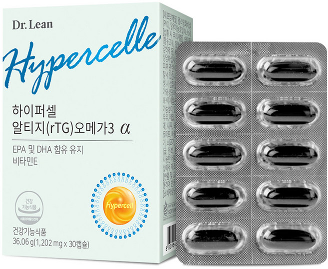 닥터린 정품 하이퍼셀 알티지 rTG 오메가3 알파, 30정, 1개