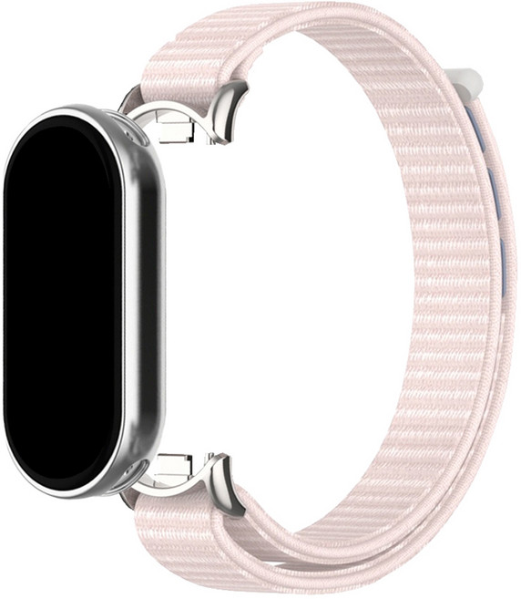 스페이스쉴드 샤오미 미밴드 호환 프리미엄 모노 스포츠루프 스트랩, 펄핑크, 1개