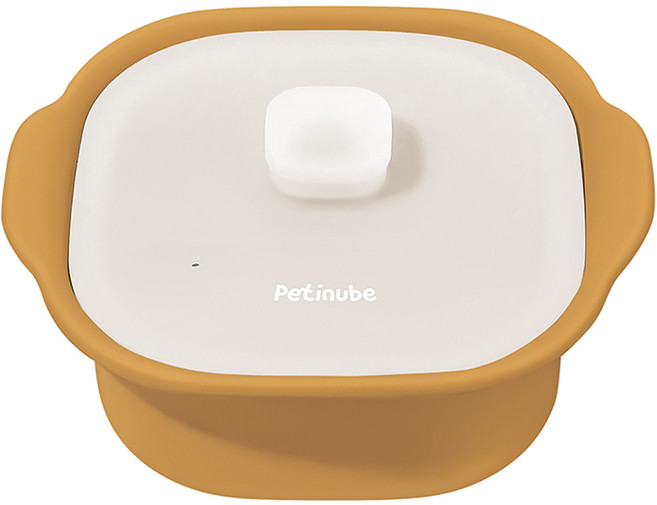 쁘띠누베 실리콘 이유식 대용량 멀티 찜기 1200ml, 1개, 멜로우옐로우