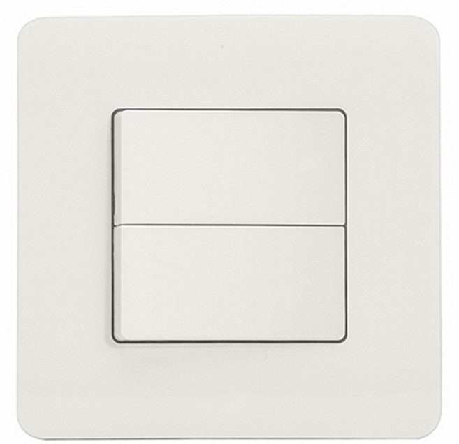 CHEIL ELECTRIC 正方形白色三路雙聯開關, 1個