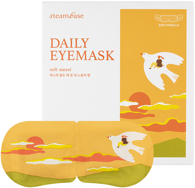 스팀베이스 데일리 아이마스크 해질녘 노을의 향, 1개, 5개입