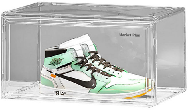 마켓플랜 마그네틱 신발 케이스, 투명, 1개