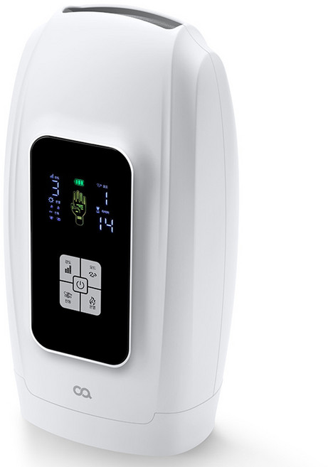 오아 에어핸드 무선 온열 손 마사지기, 화이트, OMSG-009WH