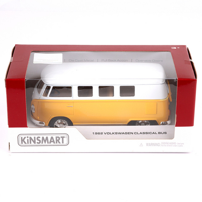 KiNSMART 1962 福斯經典巴士 遙控車 KT5060, 黃色, 1個