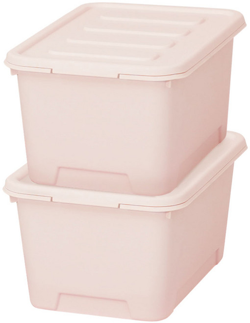 가쯔 마카롱 리빙박스, 인디핑크, 100L, 2개