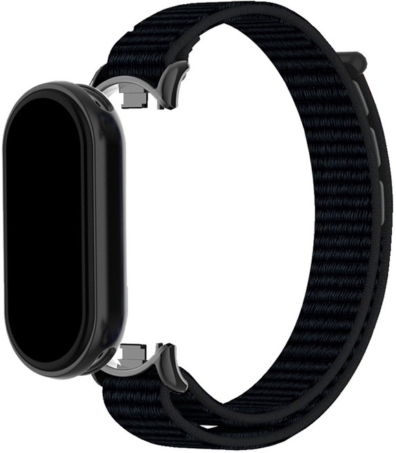 스페이스쉴드 스마트 워치 호환 프리미엄 모노 스포츠루프 스트랩, 블랙, 1개