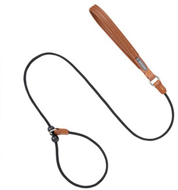 카무라라 강아지 일체형 목줄, 블랙, 1개