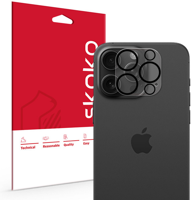 스코코 후면 카메라 렌즈 강화유리 보호필름 2p 세트, 1세트