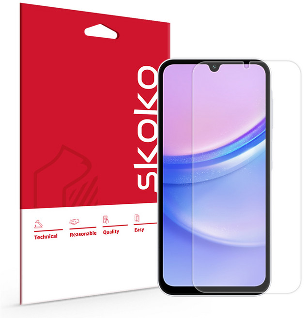 스코코 지문방지 저반사 액정보호필름 2p 세트, 1세트