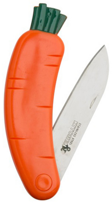 라쿠친 당근모양 접이식 과도, 오렌지, 1개