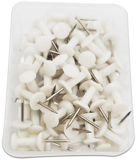 마다꾸미 압정 화이트, 1개, 50개입