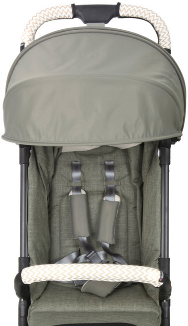 마니또 유아용 잉글레시나 퀴드2 핸들커버 2p + 안전가드커버 세트, 지그재그 베이지, 1세트