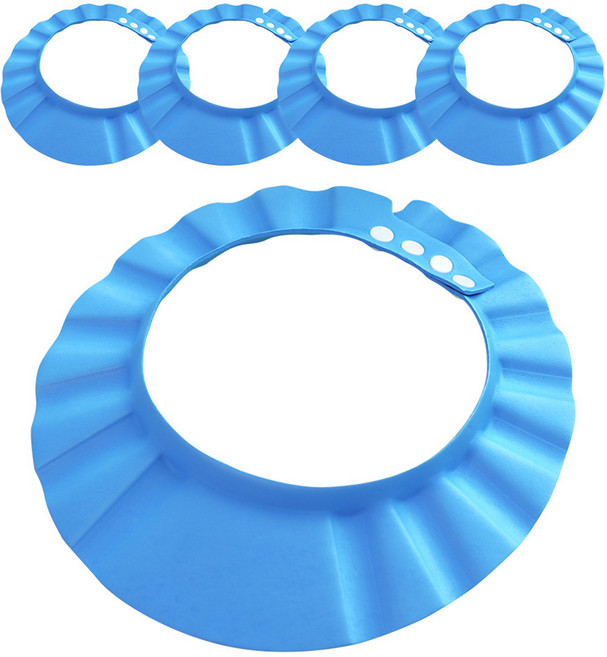 리틀클라우드 버블 유아 샴푸캡, 블루, 5개