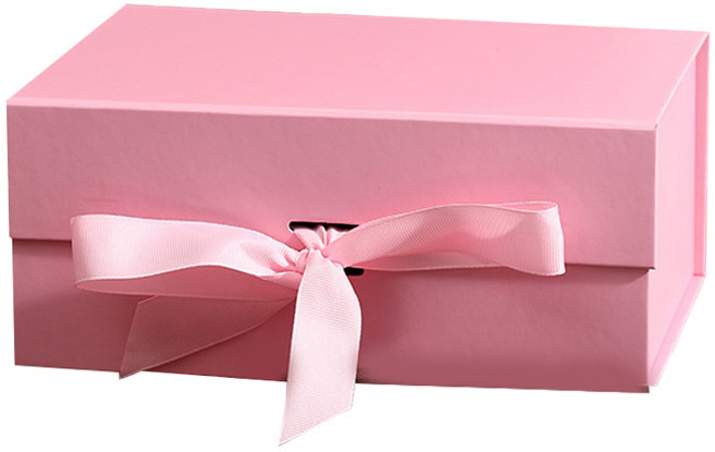 조인메이드 선물 포장 리본 기프트 박스 4호, 핑크, 1개