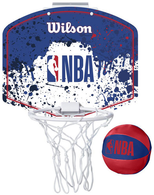 윌슨 NBA 미니 후프 농구대 WTBA1302NBARD, 혼합색상, 1개