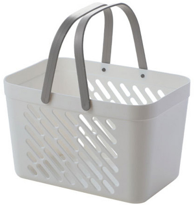 더자카 베이직 물빠짐 목욕 바구니, 그레이