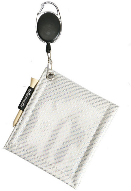 핫데이썸 스퀘어 골프 클리닝 타월, 화이트, 1개