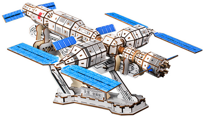 우더블 입체퍼즐 우주정거장 HL02, 혼합색상, 383피스, 1개