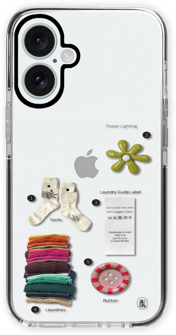 이루다 무드 오브제 블랙 엣지 휴대폰 케이스