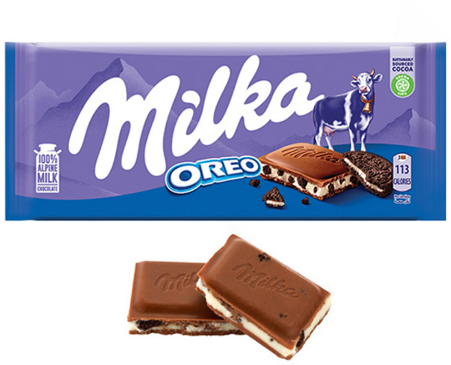 밀카 오레오 밀크 초콜릿, 100g, 1개