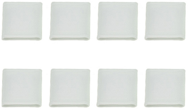 씨티컴퍼니 골프 스포츠 손가락 미끄럼 방지 실리콘 핑거밴드, 화이트, 8개